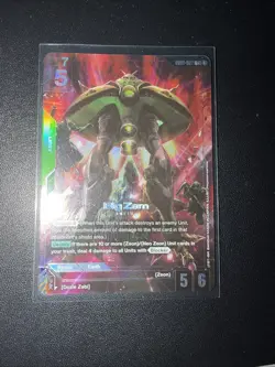 Gundam TCG Card Game Big Zam Alternate Art Foil GD01-027 R+ - Image 1