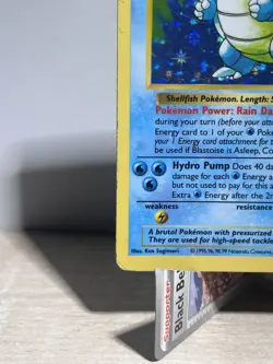 Blastoise Base Set 002/102 Shadowless Unlimited Edition Holo Card - Image 4