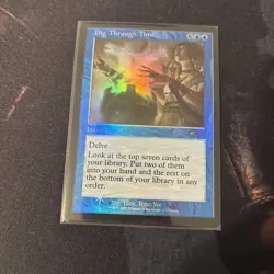 Mtg FOIL RETRO FRAME Dig Through Time - WPN & Gateway Promos + Bonus Foils - Image 2