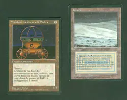 TUNDRA and MISHRA'S WAR MACHINE (Revised) Italian Foreign Black Border MTG - Image 1
