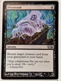 Disentomb - Magic 2012 Core Set M12 - Magic the Gathering MTG Nice! - Image 1