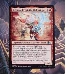 General Kreat, the Boltbringer (Anime) Foundations Jumpstart Regular NM MTG - Image 1
