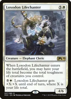 MTG Loxodon Lifechanter Core 2020 027/280 Regular Rare - Image 1