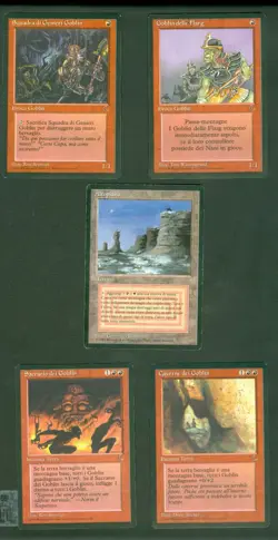 PLATEAU (Revised) and 4 GOBLINS (The Dark) ITALIAN Foreign Black Border MTG - Image 1