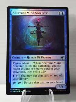 Magic the Gathering (mtg) AFR: Aberrant Mind Sorcerer - Foil - 044/281 - x1 NM - Image 1