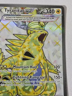 TYRANITAR ex 211/197 OBSIDIAN FLAMES POKEMON- FULL ART- MINT- PACK FRESH - Image 3