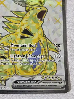 TYRANITAR ex 211/197 OBSIDIAN FLAMES POKEMON- FULL ART- MINT- PACK FRESH - Image 5