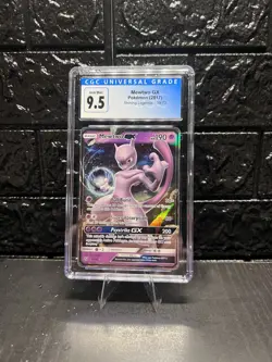 CGC Gem Mint 9.5 2017 Pokemon TCG Mewtwo GX 39/73 Shining Legends - Image 1