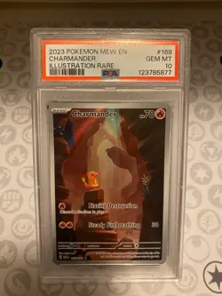 2023 Pokemon TCG 151 Charmander 168/165 PSA 10 Holo - Image 1