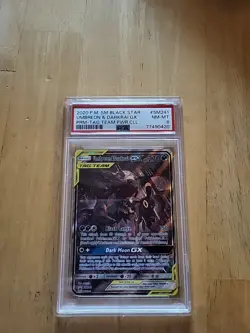 Pokemon PSA 8 Umbreon & Darkrai GX Tag Team SM241 Black Star Promo - Image 1