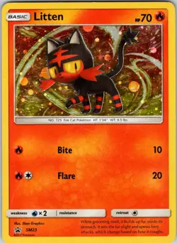 Litten - SM23 SM Promos Pokemon TCG MP Holo - Image 1