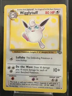 Pokemon TCG Wigglytuff Jungle Rare 32/64 Unlimited Regular - Image 1