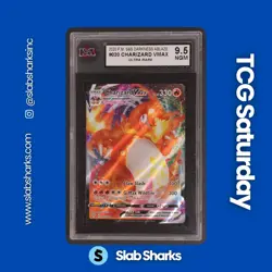 2020 POKEMON SWSH DARKNESS ABLAZE #020/189 CHARIZARD VMAX ULTRA RARE KSA 9.5 - Image 1