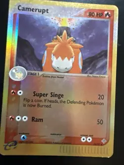 Pokemon TCG Reverse Holo Dragon 24/97 Camerupt EX Dragon - Image 1