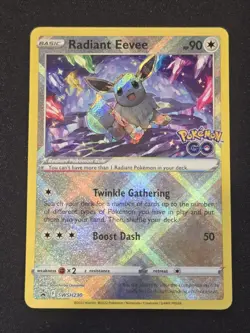 Pokemon GO - Radiant Eevee SWSH230 Holo Promo - NM - Image 1