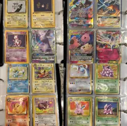 Binder with old Pokemon, Japanese Pokemon, and new Pokemon. Lots of rare/holo. - Image 1