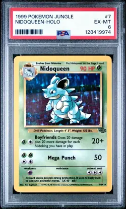 1999 POKEMON JUNGLE 7 NIDOQUEEN-HOLO PSA 6 - Image 1