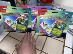 Pokemon TCG Prismatic Evolutions Tech Sticker Collection Lot Of 3 - Image 1