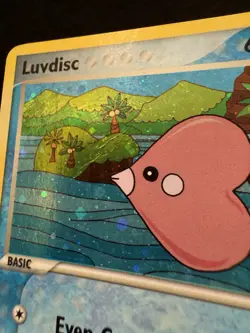 Pokemon Luvdisc Holo 7/100 from Crystal Guardians in DMG condition. - Image 3