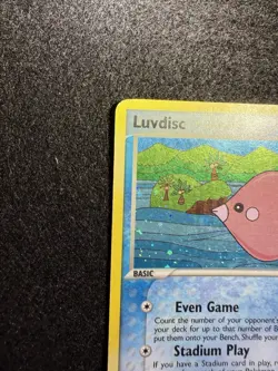 Pokemon Luvdisc Holo 7/100 from Crystal Guardians in DMG condition. - Image 4