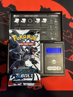 22.83g Heavy - Pokemon TCG S&V - Black Bolt Booster Pack! Semi GOD U - Image 1