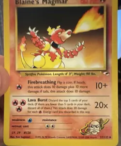 Pokemon Blaine's Magmar Gym Heroes 37/132 Uncommon Basic Regular Unlimited - Image 2