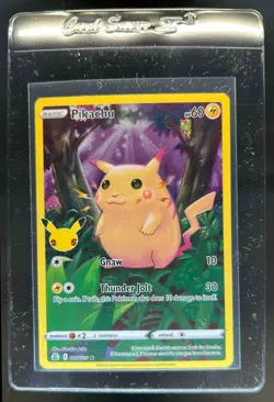 2021 Pokemon SWSH Celebrations Pikachu Full Art Holo #005/025 - Image 1
