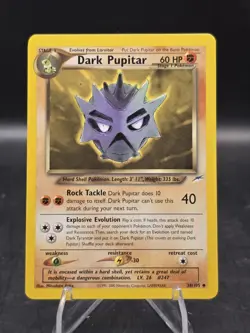 Pokemon TCG Dark Pupitar 38/105 Neo Destiny Unlimited Regular Uncommon NM - Image 1