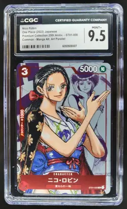 2022 ONE PIECE CCG JAPANESE NICO ROBIN MANGA ALT ART ST01-008 CGC 9.5 A PT - Image 1
