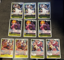 One Piece TCG EB-03 Yamoto, Lilith, S-Snake, Shirahoshi Yellow Rares - Image 1