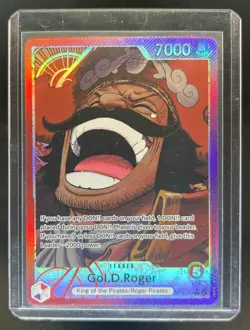 2025 One Piece Carrying on His Will Gol D Roger Alt Art Leader #OP13-003 - Image 1