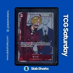 2022 ONE PIECE CCG 25TH (JAPANESE) #OP01-013 SANJI MANGA ALT. ART RARE - Image 1