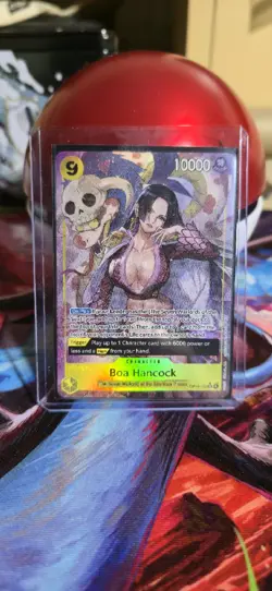 One Piece TCG Boa Hancock OP14-112 Parallel Rare Alt Art SR Star Foil Azure Sea - Image 1
