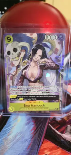 One Piece TCG Boa Hancock OP14-112 Parallel Rare Alt Art SR Star Foil Azure Sea - Image 3