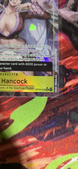 One Piece TCG Boa Hancock OP14-112 Parallel Rare Alt Art SR Star Foil Azure Sea - Image 4