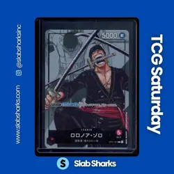 2022 ONE PIECE CCG 25TH (JAPANESE) #OP01-001 RORONOA ZORO LEADER MANGA ALT. ART - Image 1