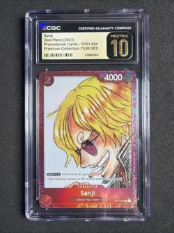CGC 10 Sanji St01-004 Alternate Art Parallel One Piece Pristine - Image 1