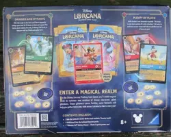 Disney Lorcana Trading Card Game 2 Decks 4 Booster Packs 1 Promo Card Sealed - Image 2