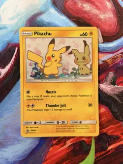 Pokemon 2019 Pikachu SM162 Sun & Moon Black Star Promo Holo Card TCG - Image 1