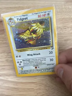 Pokemon TCG Base Set 2 Pidgeot Holo Rare Card WOTC 2000 LP 💫SWIRL💫 - Image 2