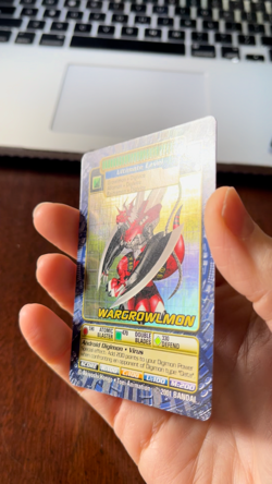 WarGrowlMon Digimon Card BO-165 Holo Rare Vintage 2001 Bandai - Image 2
