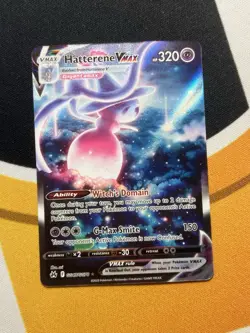 Hatterene Vmax GG47/GG70 Crown Zenith Galarian Gallery NM Full Art Pokemon Card - Image 1
