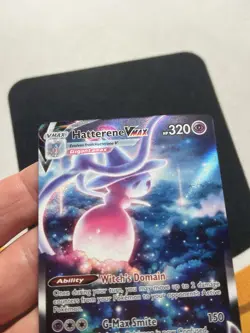Hatterene Vmax GG47/GG70 Crown Zenith Galarian Gallery NM Full Art Pokemon Card - Image 4
