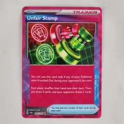 Unfair Stamp 165/167 Ace Spec Holo Rare Twilight Masquerade Pokemon Card NM/M - Image 1