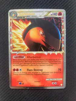 Typhlosion Prime 110/123 Ultra Rare Pokemon Card - HGSS base set - 2010 - LP - Image 1