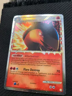 Typhlosion Prime 110/123 Ultra Rare Pokemon Card - HGSS base set - 2010 - LP - Image 2