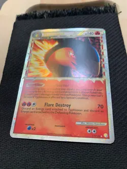 Typhlosion Prime 110/123 Ultra Rare Pokemon Card - HGSS base set - 2010 - LP - Image 3