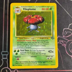 Vileplume 15/64 Jungle Holo Rare WOTC Vintage Pokemon Card 1999 Near Mint NM - Image 1