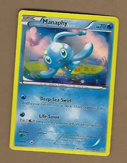 POKEMON MANAPHY HOLOGRAM CARD FREE SHIPPING - Image 1