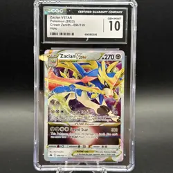 Zacian VSTAR Pokemon Card Gem Mint 10 Crown Zenith 096/159 Holo - Image 1
